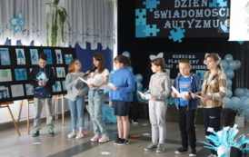 Uczniowie klasy IV