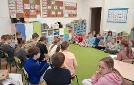 Wizyta klasy 4 u Przedszkolak&oacute;w &ndash; &bdquo;Cukierku, ty łobuzie!&rdquo;   4