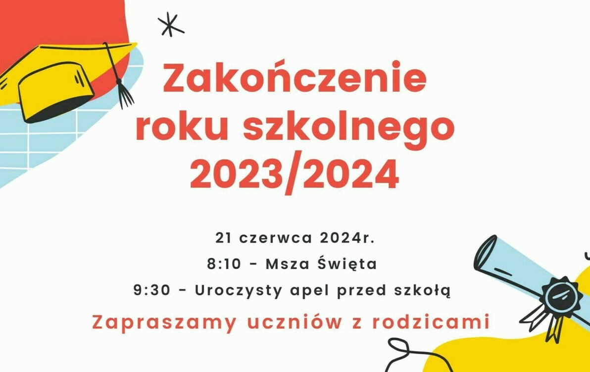 Zdjęcie do Zakończenie roku szkolnego 2023/2024