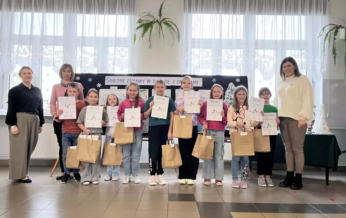 Zdjęcie do Bezpieczne ferie &ndash; podsumowanie konkursu plastycznego