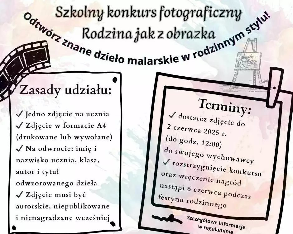 Zdjęcie do Szkolny konkurs fotograficzny dla rodzin