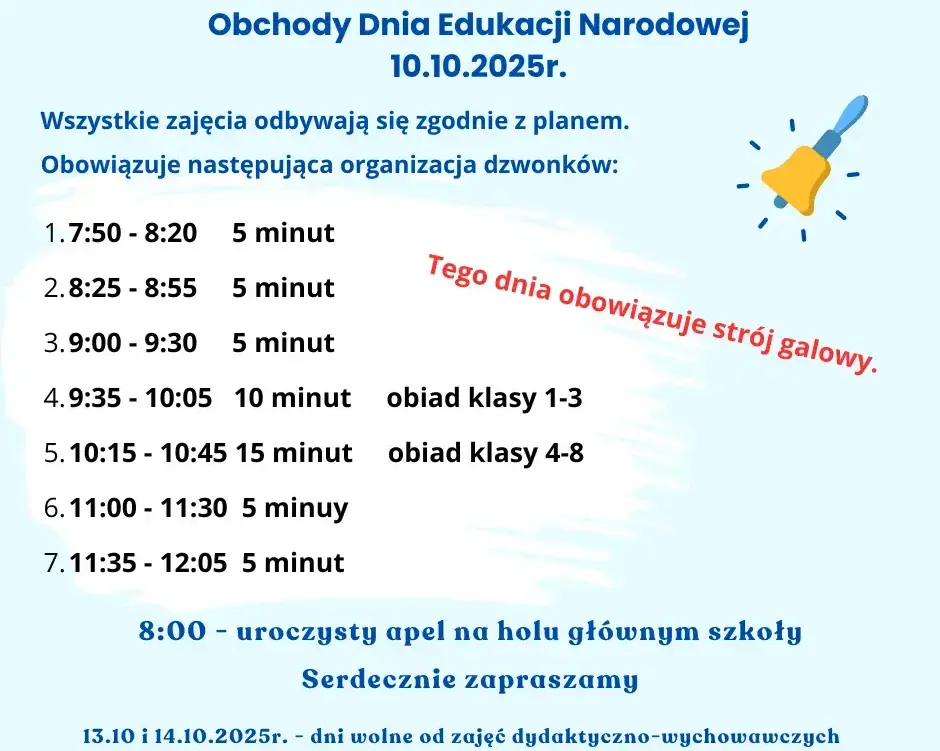 Zdjęcie do Obchody Dnia Edukacji Narodowej