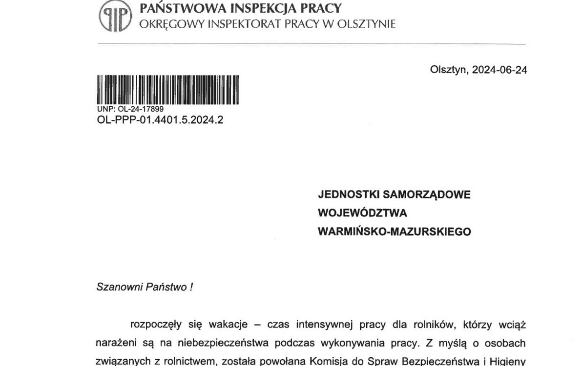 Zdjęcie do List do Rolnik&oacute;w, Rodzic&oacute;w i Opiekun&oacute;w Dzieci 