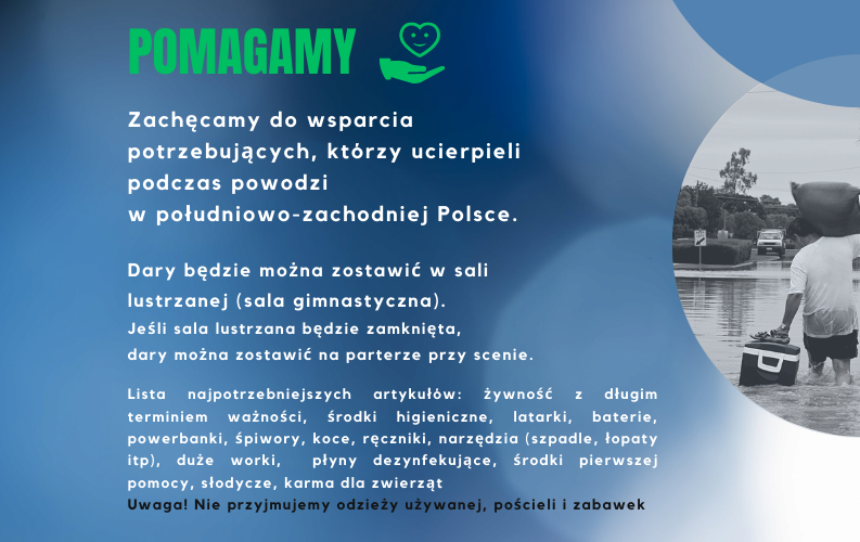 Zdjęcie do Szkoła pomaga powodzianom