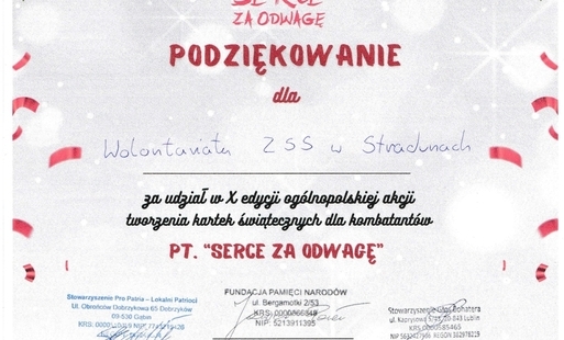 Zdjęcie do Serce za odwagę - podziękowania